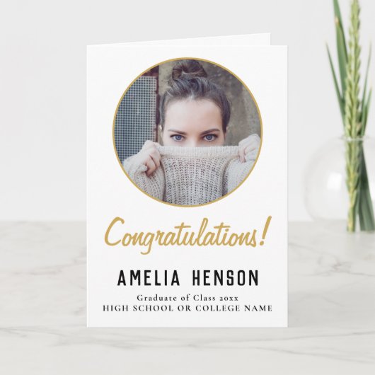 Carte Félicitations Diplômé 2 de la 2e année (Devant)