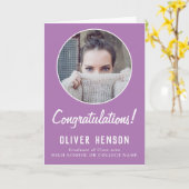 Carte Félicitations Diplômé 2 de la 2e année (Fleur jaune)