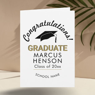 Carte Félicitations Diplômé Cap Graduate