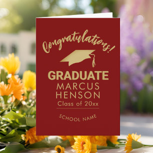 Carte Félicitations diplômé de promotion Couronne de gra