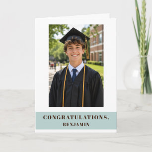 Carte Félicitations diplômé photo de promotion