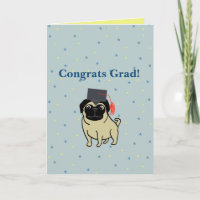 Félicitations diplômé Pug
