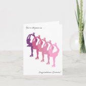 Carte Félicitations Diplômées Patineuses Diplômées (Devant)