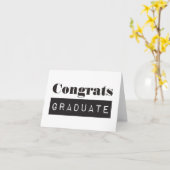 Carte Félicitations diplômés (Fleur jaune)