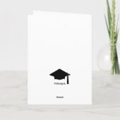 Carte Félicitations d'obtention de diplôme (Dos)