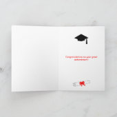 Carte Félicitations d'obtention de diplôme (Intérieur)