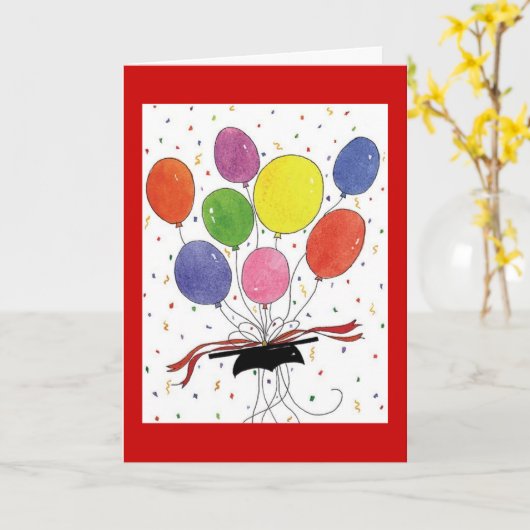 Carte Félicitations d'obtention de diplôme (Fleur jaune)