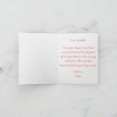 Carte Félicitations d'obtention de diplôme (Intérieur)