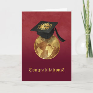 Carte Félicitations d'obtention de diplôme