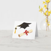 Carte Félicitations d'obtention du diplôme (Fleur jaune)