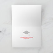 Carte Félicitations d'obtention du diplôme 2015, (Intérieur)