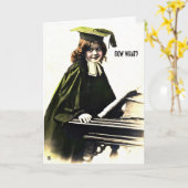 Carte Félicitations d'obtention du diplôme maintenant (Fleur jaune)