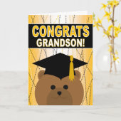 Carte Félicitations d'obtention du diplôme pour le (Fleur jaune)