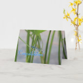 Carte Félicitations Dragonfly (Fleur jaune)