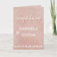 Félicitations du Fiançailles Mariage Rose moderne