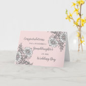 Carte Félicitations du jour de mariage de Floral Grandgi (Fleur jaune)