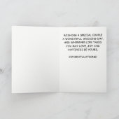 Carte Félicitations du jour du mariage dans les chambres (Intérieur)