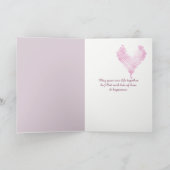 Carte Félicitations du Mariage de Pink Daisy (Intérieur)