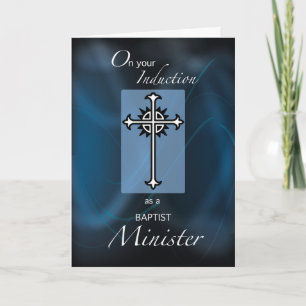 Carte Félicitations du ministre baptiste Croix