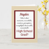 Carte Félicitations du secondaire (Fleur jaune)