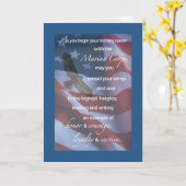 Carte Félicitations Eagle de formation de base de Marine (Fleur jaune)