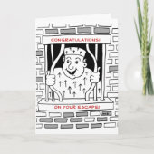 Carte Félicitations Échapper Quitter (Devant)