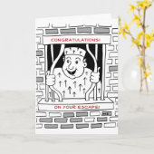 Carte Félicitations Échapper Quitter (Fleur jaune)