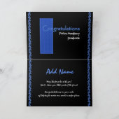 Carte FÉLICITATIONS École de police (Intérieur)