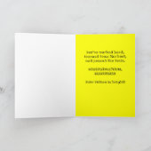 Carte Félicitations Electricien, l'avenir est brillant (Intérieur)