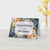 Carte Félicitations élégantes pour votre nouvelle maison (Fleur jaune)