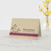 Carte Félicitations Employé du 10e anniversaire (Fleur jaune)