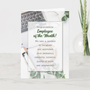 Carte Félicitations Employé du Mois Entreprise