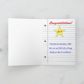 CARTE FÉLICITATIONS - ENFANT - CATÉGORIES - PROJETS (Intérieur)