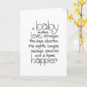 CARTE FÉLICITATIONS ET SI HEUREUX POUR VOUS ET BÉBÉ (Fleur jaune)