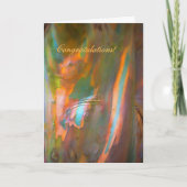 Carte Félicitations - Eucalyptus de style impressionnist (Devant)