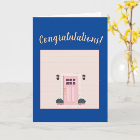 Carte Félicitations Fancy Contemporary Script Nouveau Ac (Fleur jaune)