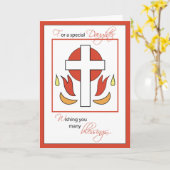 Carte Félicitations Félicitations Feu croisé, (Fleur jaune)