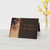 Carte Félicitations Fiançailles (Fleur jaune)