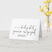 Carte Félicitations Fiançailles Mariage mariée et mariée (Fleur jaune)