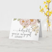 Carte Félicitations Fiançailles Mariage mariée et mariée (Fleur jaune)