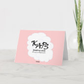 Carte Félicitations Fille Bébé (Dos)