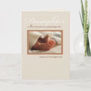 Carte Félicitations Fille Nouveau Pieds bébé