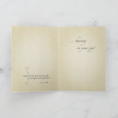 Carte Félicitations, Fleur sauvage naturel, Religieux (Intérieur)