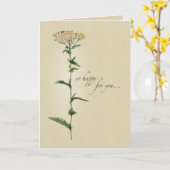 Carte Félicitations, Fleur sauvage naturel, Religieux (Fleur jaune)