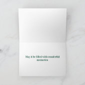 Carte Félicitations Fleurs de Chauffage de Nouvelle Mais (Intérieur)