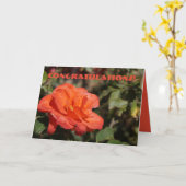 Carte Félicitations Florales Peachy (Fleur jaune)