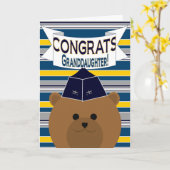 Carte Félicitations - Force aérienne - Petite-fille (Fleur jaune)