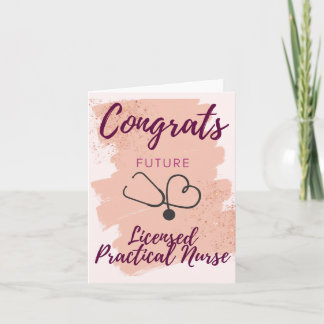 Carte Félicitations Futurs LPN Card