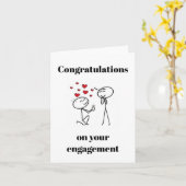 Carte Félicitations gay pour vos fiançailles (Fleur jaune)