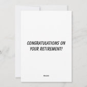 Carte Félicitations Golf (Dos)